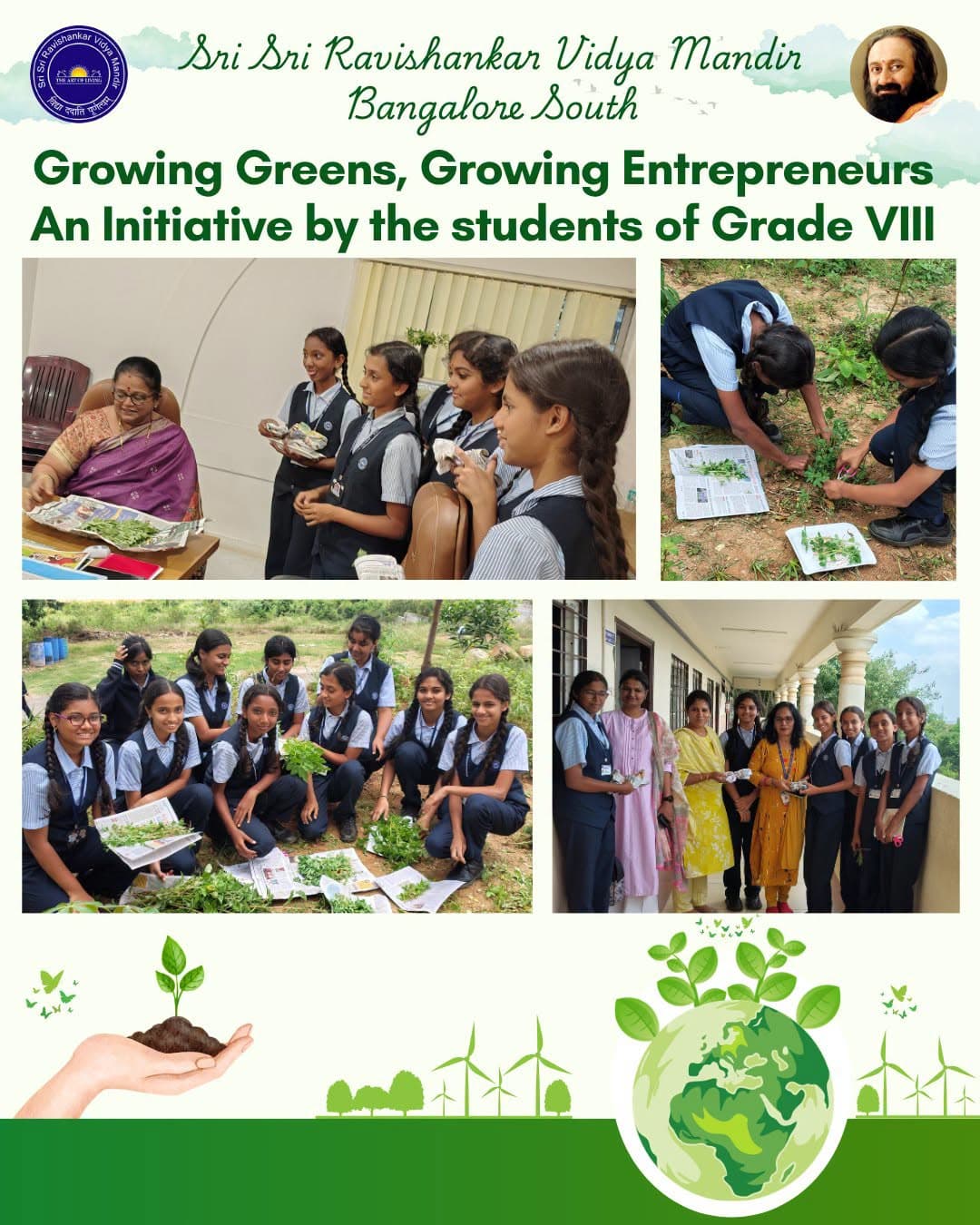 School garden into a hands-on learning space by growing