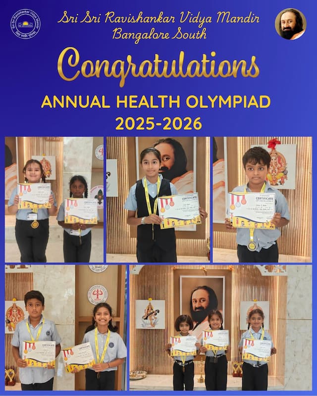 Hearty Congratulations for the winners in Annual Health Olympiad 2025-2026! 