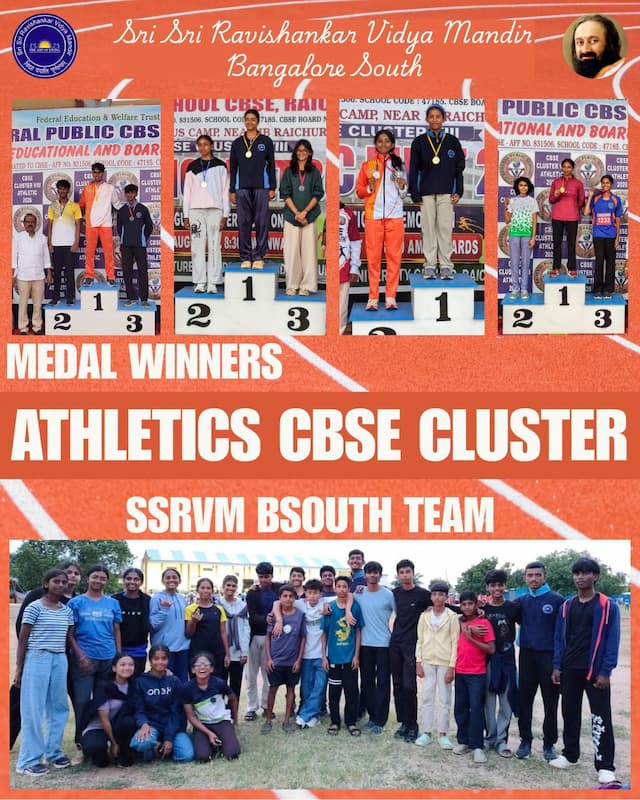 Athletics CBSE Cluster VIII held at Raichur