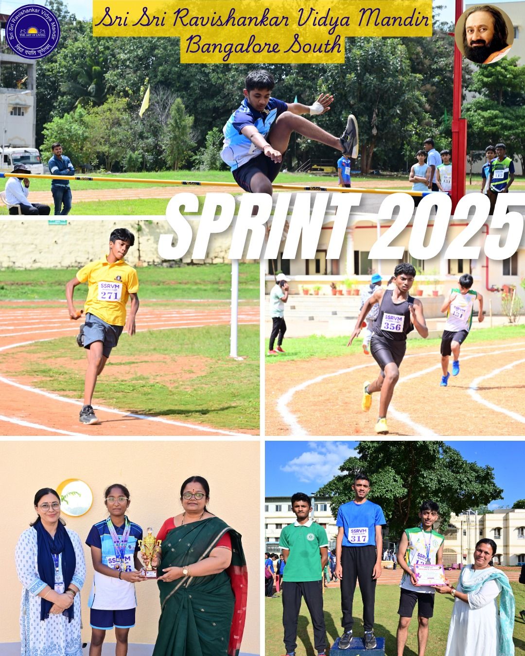 SSRVM Bangalore South hosted an inter-school athletics competition